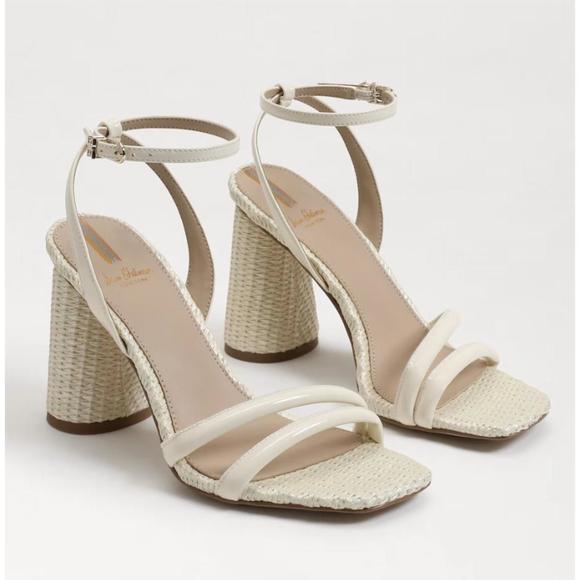 NEW SAM EDELMAN kia sandal wide width in porcelain